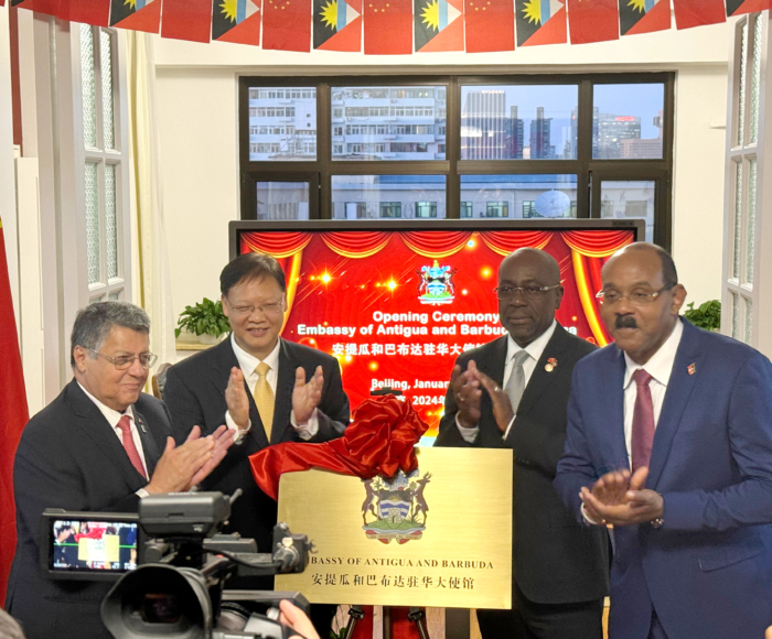 Antigua and Barbuda Prime Minister Browne Attends Embassy Opening Ceremony and Cocktail Reception in China